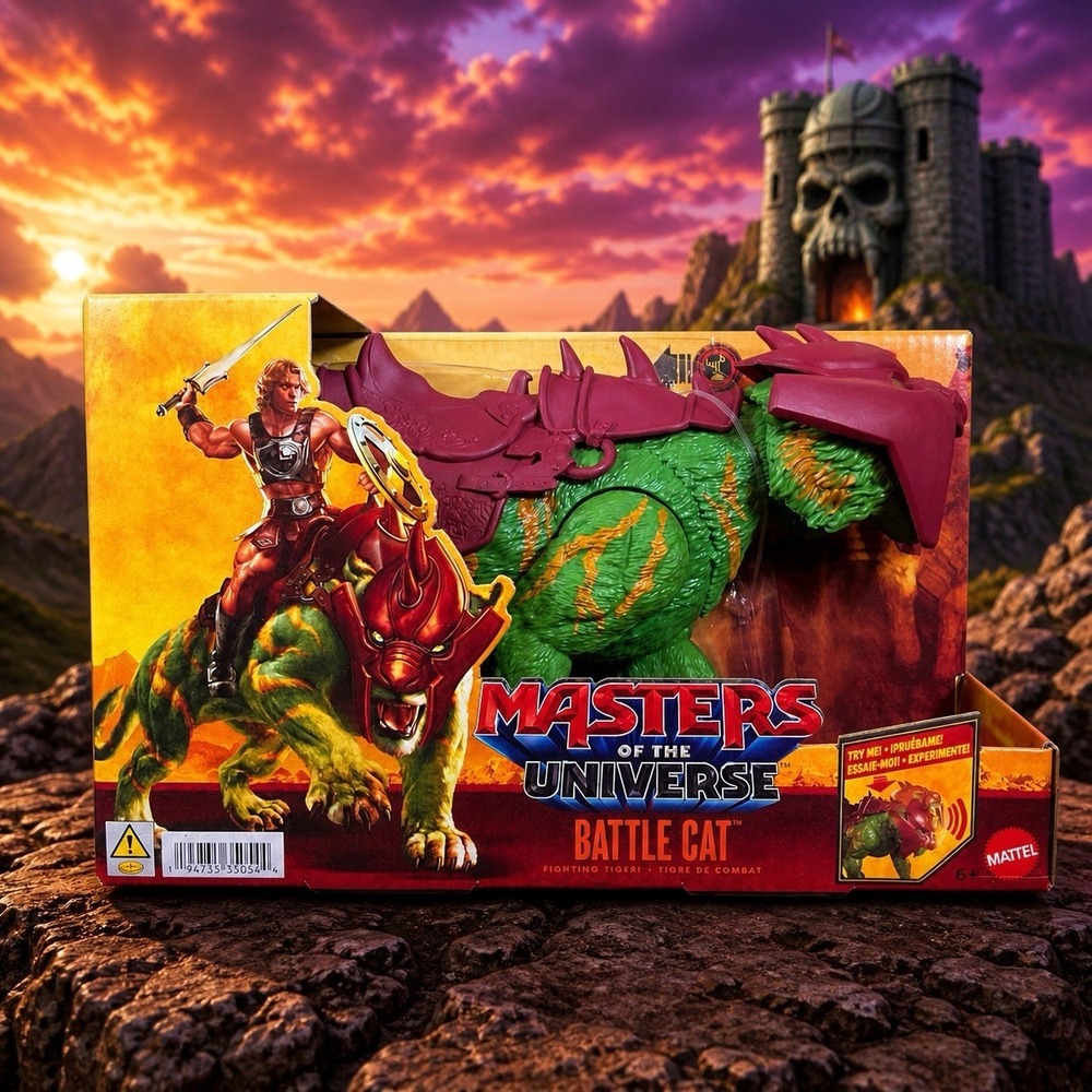 Masters of the Universe Battle Cat 2026 Core Movie Action Figure Cringer In Hand